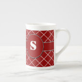 Red Diamond Mit Monogramm Porzellantasse (Rechts)