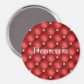 Red Diamond Tufts Weihnachten Magnet (Vorderseite/Rückseite)