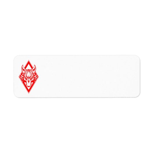 Red Diamond Wolf Face Graphic (Vorne)