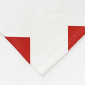 Red Diamonds on White Fleecedecke (Ecke)