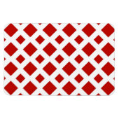 Red Diamonds on White Magnet (Horizontal)