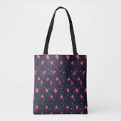 Red Diamonds Pattern Tasche (Vorderseite)