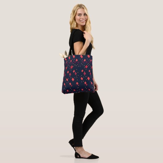 Red Diamonds Pattern Tasche (Am Model)