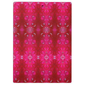 Red Dianthus Ikat 4 Klemmbrett (Rückseite)