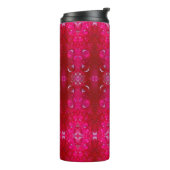 Red Dianthus Ikat 4 Thermosbecher (Nach links gedreht)