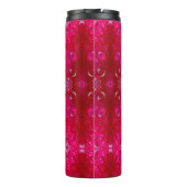 Red Dianthus Ikat 4 Thermosbecher (Rückseite)