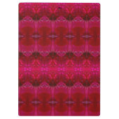 Red Dianthus Ikat 5 Klemmbrett (Rückseite)