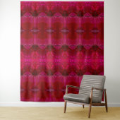 Red Dianthus Ikat 5 Wandteppich (Beispiel)
