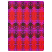 Red Dianthus Ikat 5 x Miami Klemmbrett (Rückseite)