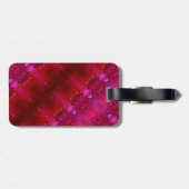 Red Dianthus Ikat 6 Gepäckanhänger (Rückseite horizontal)