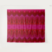 Red Dianthus Ikat Auch Wandteppich (Vorderseite (Horizontal))