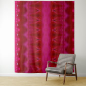 Red Dianthus Ikat Auch Wandteppich (Beispiel)
