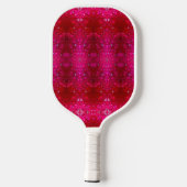 Red Dianthus Ikat Pickleball Schläger (Rückseite)