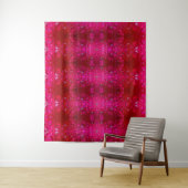 Red Dianthus Ikat Wandteppich (Beispiel)