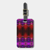 Red Dianthus X GL Ikat 6 Gepäckanhänger (Vorderseite vertikal)