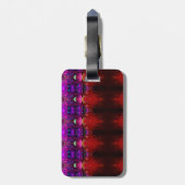 Red Dianthus X GL Ikat 6 Gepäckanhänger (Rückseite vertikal)