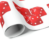 Red Dice Geschenkpapier (Rolleneckpunkt)