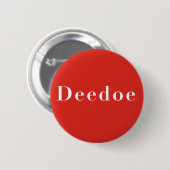 Red Didot Typografie Button (Vorne & Hinten)