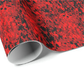 Red Digital Camouflage (AOM Design) Geschenkpapier (Rolleneckpunkt)