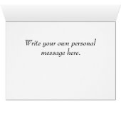 Red Dinghy Boat Blank Note Card (Innenansicht Horizontal (Unten))