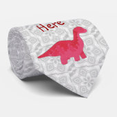 Red Dino Krawatte (Gerollt)