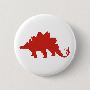 Red Dinosaur Button