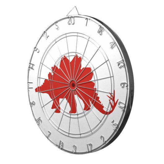 Red Dinosaur Dartscheibe (Vorderseite rechts)