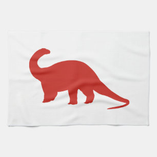Red Dinosaur Handtuch
