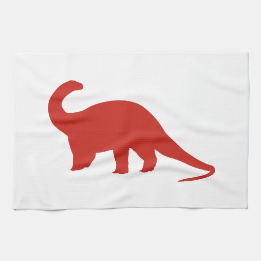 Red Dinosaur Handtuch (Horizontal)