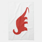 Red Dinosaur Handtuch (Vertikal)