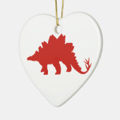 Red Dinosaur Keramik Ornament (Links)