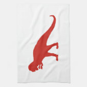 Red Dinosaur Küchentuch (Vertikal)