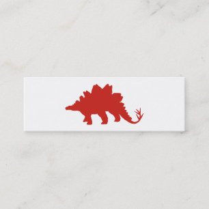 Red Dinosaur Mini Visitenkarte