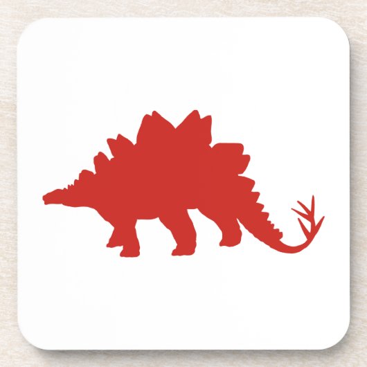 Red Dinosaur Untersetzer (Vorderseite)