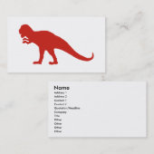 Red Dinosaur Visitenkarte (Vorne/Hinten)