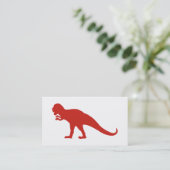 Red Dinosaur Visitenkarte (Stehend Vorderseite)