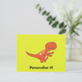 Red Dinosaurier 02/19 Postkarte (Stehend Vorderseite)