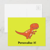 Red Dinosaurier 02/19 Postkarte (Vorne/Hinten)