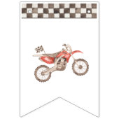 Red Dirt Bike Bunting Banner (Erste Fahne)