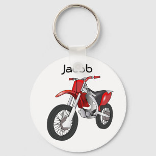 Red Dirt Bike Motorcycle Keychain Schlüsselanhänger