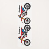 Red dirt bike motorcycle  yogamatte (Vorderseite)