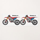 Red dirt bike motorcycle  yogamatte (Vorderseite (Horizontal))
