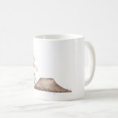 Red Dirt Bike Thema individuelle Name Tasse (VorderseiteRechts)