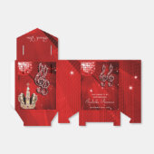 Red Disco Ball and Sparkle Crovor box Geschenkschachtel (Ungefaltet)