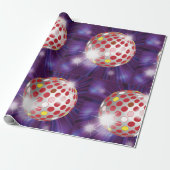 Red Disco Ball Geschenkpapier (Ungerollt)