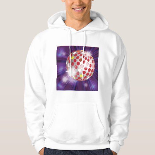 Red Disco Ball Hoodie (Vorderseite)