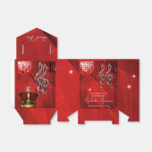 Red Disco Ball, Musiknoten und Crown Gevor Box Geschenkschachtel (Ungefaltet)