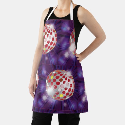Red Disco Ball Schürze (InSitu)