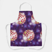 Red Disco Ball Schürze (Vorderseite)