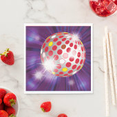 Red Disco Ball Serviette